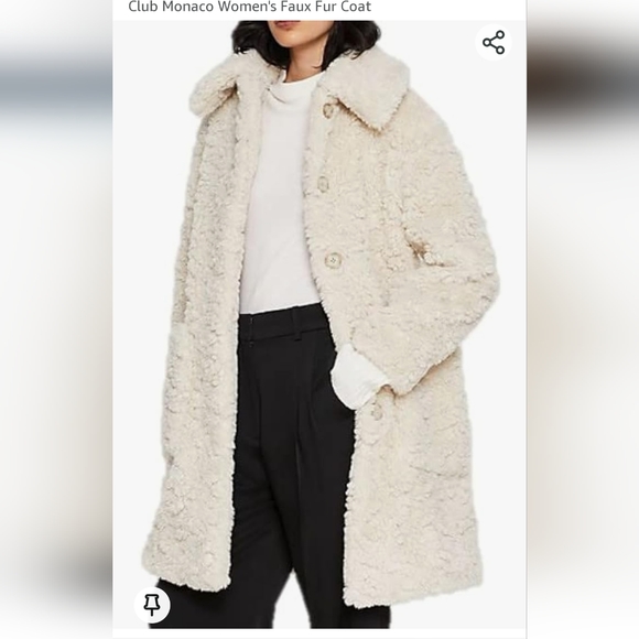 Club Monaco Jackets & Blazers - Club Monaco Faux Fur Coat